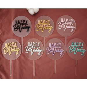 HB Tag - Acrylic Round Transparent